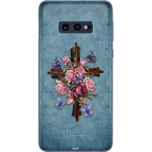 Flower Cross by Brigid Ashwood Galaxy S10e Skin