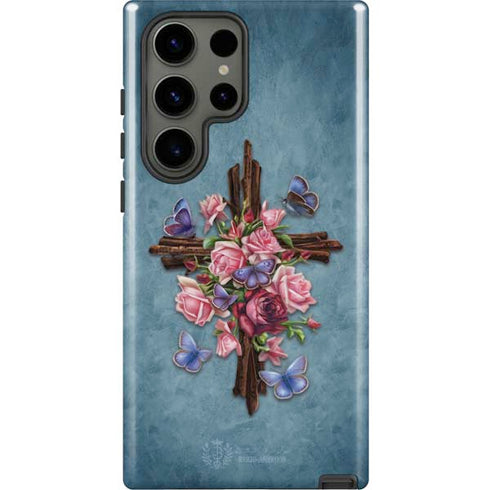 Flower Cross by Brigid Ashwood Galaxy S23 Ultra Pro Case