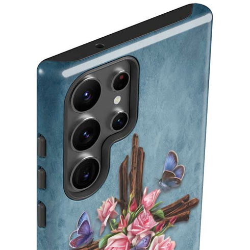 Flower Cross by Brigid Ashwood Galaxy S23 Ultra Pro Case