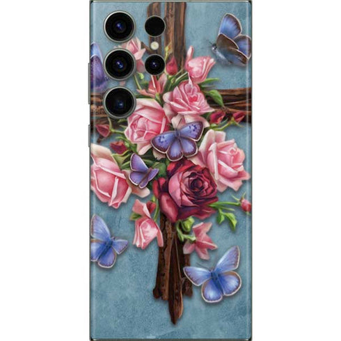 Flower Cross by Brigid Ashwood Galaxy Skins