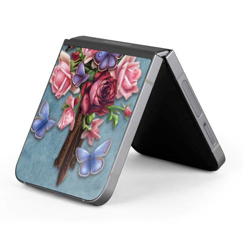 Flower Cross by Brigid Ashwood Galaxy Z Flip6 Skin