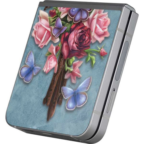 Flower Cross by Brigid Ashwood Galaxy Z Flip6 Skin