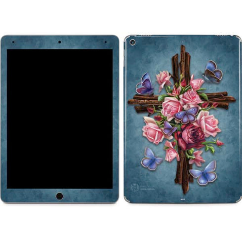Flower Cross by Brigid Ashwood iPad Skins