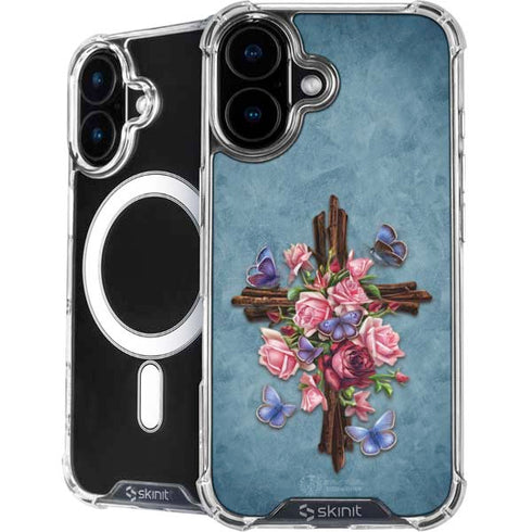 Flower Cross by Brigid Ashwood iPhone 16 MagSafe Case