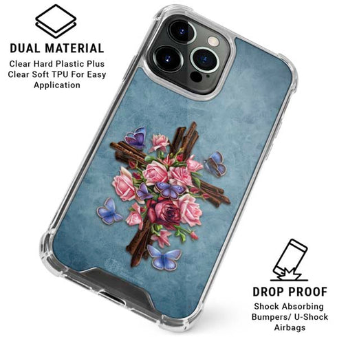 Flower Cross by Brigid Ashwood iPhone 16 Pro Clear Case
