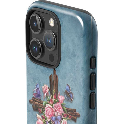 Flower Cross by Brigid Ashwood iPhone 16 Pro Impact Case