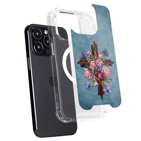 Flower Cross by Brigid Ashwood iPhone 16 Pro MagSafe Case