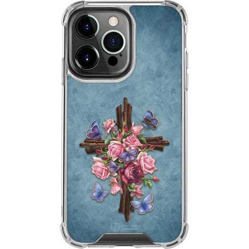 Flower Cross by Brigid Ashwood iPhone 16 Pro Max Clear Case