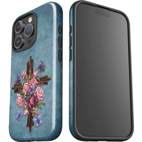 Flower Cross by Brigid Ashwood iPhone 16 Pro Max Impact Case