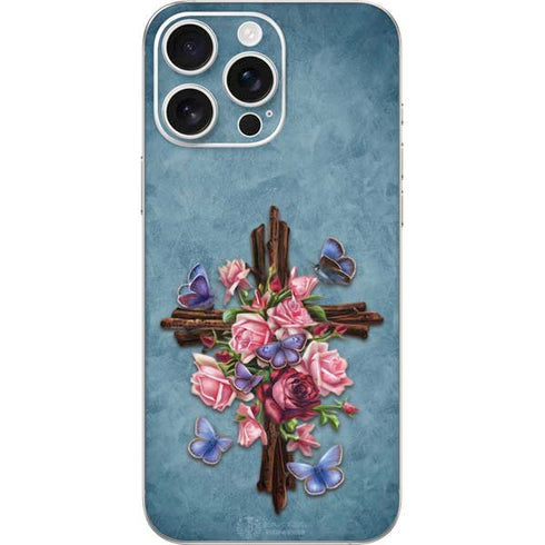 Flower Cross by Brigid Ashwood iPhone 16 Pro Max Skin