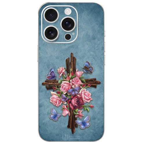Flower Cross by Brigid Ashwood iPhone 16 Pro Skin