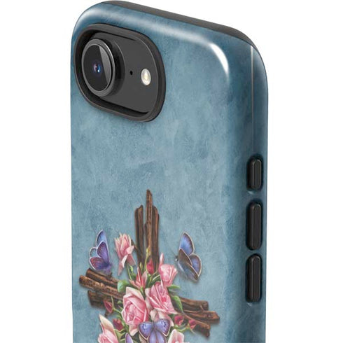 Flower Cross by Brigid Ashwood iPhone 16e Impact Case