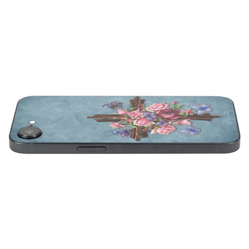 Flower Cross by Brigid Ashwood iPhone 16e Skin