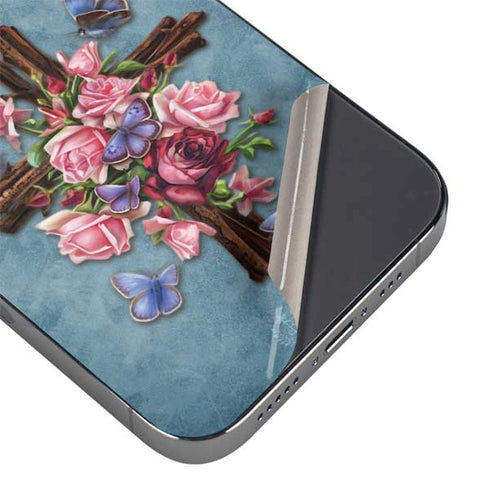 Flower Cross by Brigid Ashwood iPhone 16e Skin