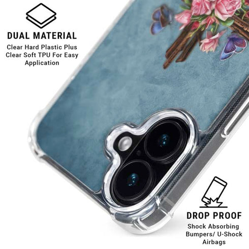 Flower Cross by Brigid Ashwood iPhone 17 Clear Case