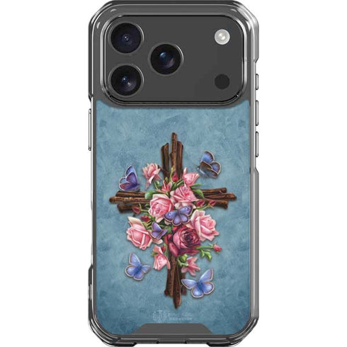 Flower Cross by Brigid Ashwood iPhone 18 Pro Clear Case