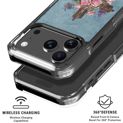 Flower Cross by Brigid Ashwood iPhone 18 Pro Clear Case
