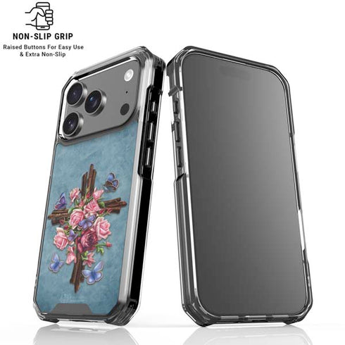 Flower Cross by Brigid Ashwood iPhone 18 Pro Clear Case