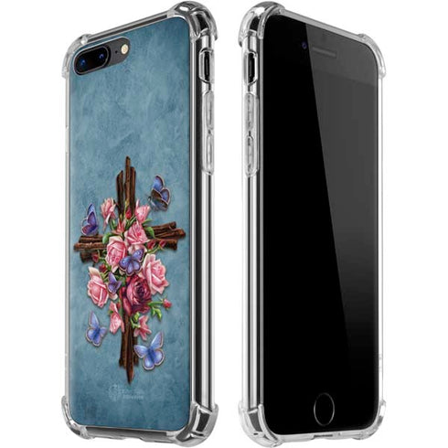Flower Cross by Brigid Ashwood iPhone Cases