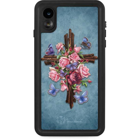 Flower Cross by Brigid Ashwood iPhone Cases