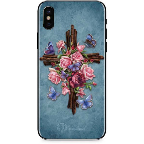 Flower Cross by Brigid Ashwood iPhone XS Max Skin