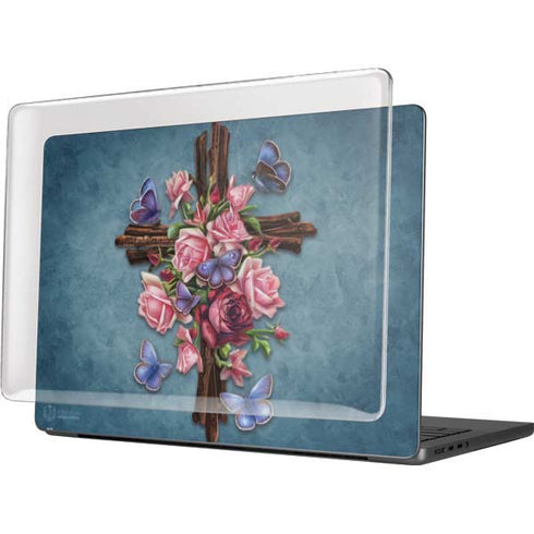 Flower Cross by Brigid Ashwood MacBook Pro 14in (2021-24) Case plus Skin