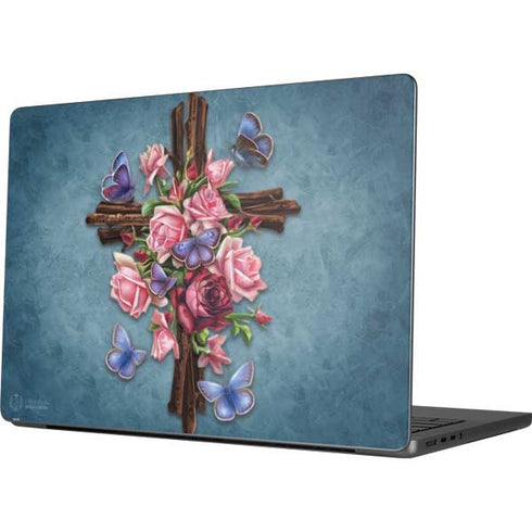 Flower Cross by Brigid Ashwood Apple MacBook Pro 14-inch Skin