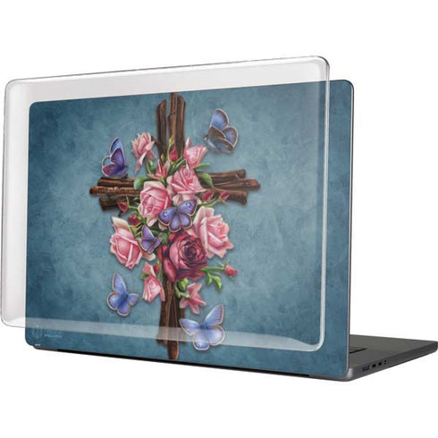 Flower Cross by Brigid Ashwood MacBook Cases