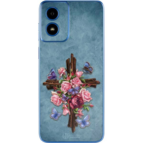 Flower Cross by Brigid Ashwood Moto G Play 4G (2024) Skin