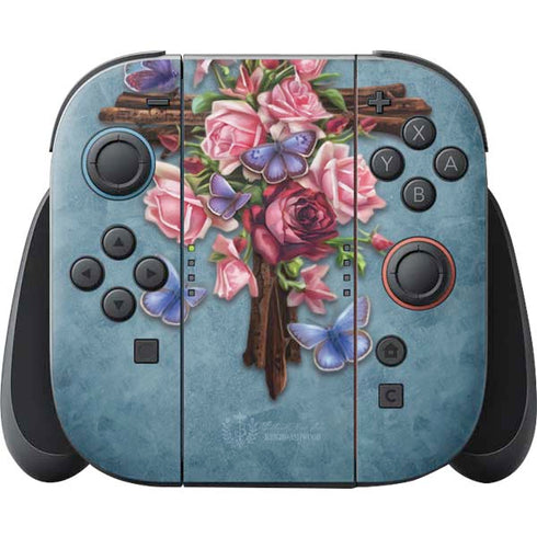 Flower Cross by Brigid Ashwood Nintendo Skins