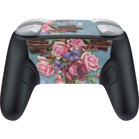 Flower Cross by Brigid Ashwood Nintendo Switch 2 (2025) Pro Controller Skin
