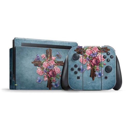 Flower Cross by Brigid Ashwood Nintendo Skins