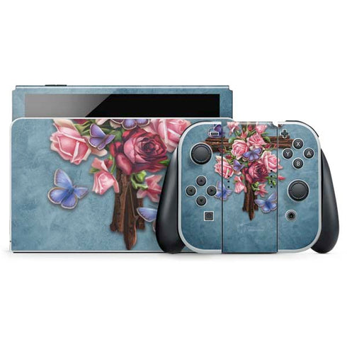 Flower Cross by Brigid Ashwood Nintendo Skins