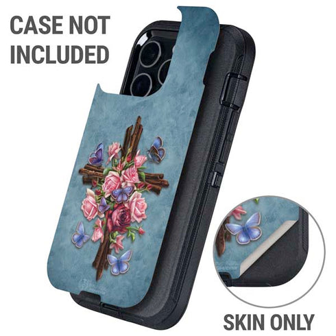Flower Cross by Brigid Ashwood Otterbox Defender iPhone Skin