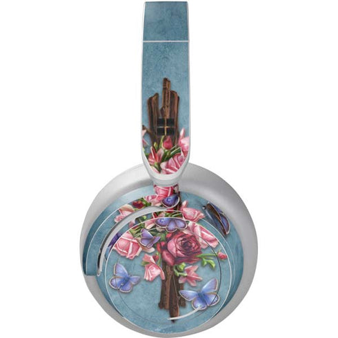 Flower Cross by Brigid Ashwood Surface Headphones Skin