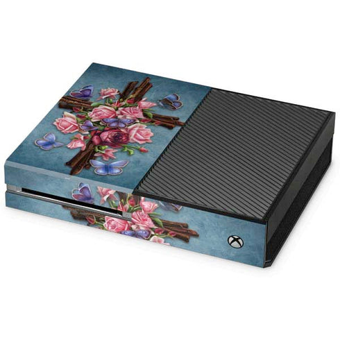 Flower Cross by Brigid Ashwood Xbox One Console Skin