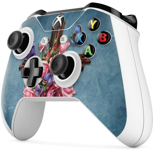 Flower Cross by Brigid Ashwood Xbox One S All-Digital Edition Bundle Skin