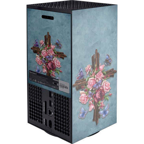 Flower Cross by Brigid Ashwood XBox Series X Digital Edition Console Skin