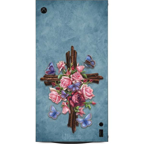 Flower Cross by Brigid Ashwood XBox Series X Digital Edition Console Skin