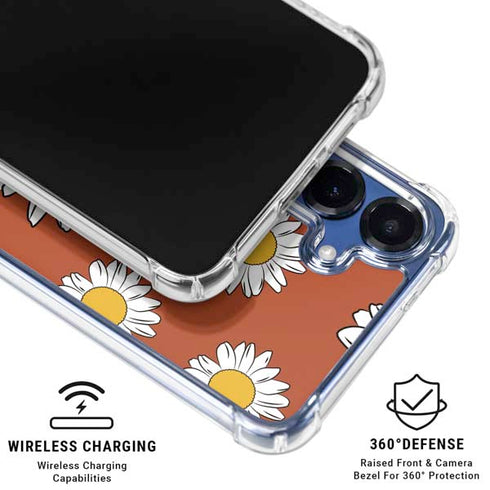 Flower Power Galaxy S25 Clear Case