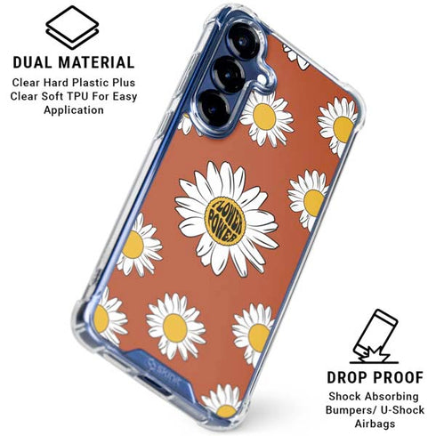 Flower Power Galaxy S25 Clear Case