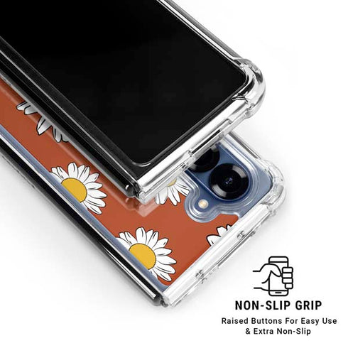 Flower Power Galaxy Z Fold6 Clear Case