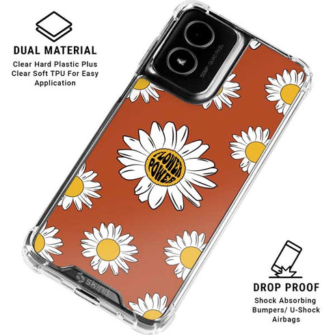 Flower Power Moto G Power 5G (2024) Clear Case