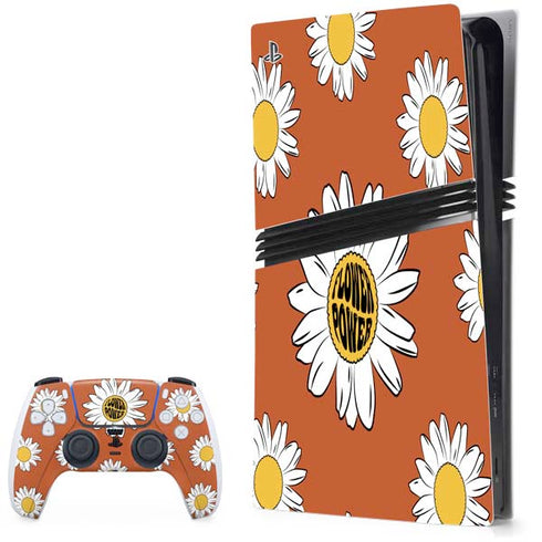 Flower Power PS5 Pro Bundle Skin