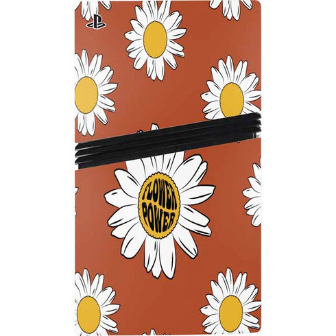 Flower Power PS5 Pro Disk Console Skin