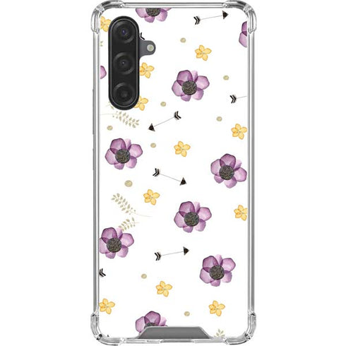 Flowers and Arrows Galaxy A17 Clear Case