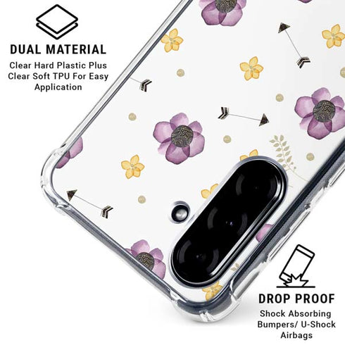 Flowers and Arrows Galaxy A36 5G Clear Case