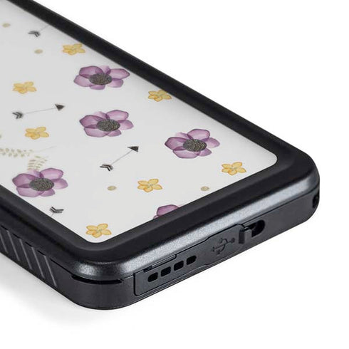 Flowers and Arrows Galaxy S24 Plus Waterproof Case
