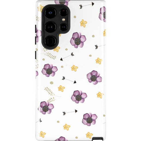 Flowers and Arrows Galaxy Cases