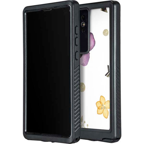 Flowers and Arrows Galaxy S24 Ultra Waterproof Case